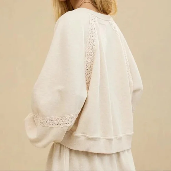 Aerie Hey Crochet Sweatshirt - Picture 4 of 13